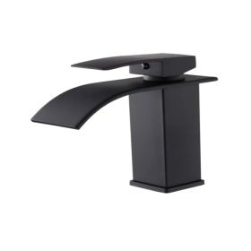 Single Handle Bathroom Faucet Lavatory Faucet Stainless Steel Single Hole-TP, Matte Black[Unable to ship on weekends,usps/fedex] (Option: Default Title)