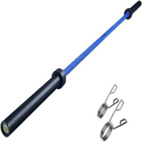 Olympic Barbell Bar Plates 7.2Ft Solid Iron Fitness Weightlifting (Option: as picture)